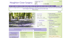 Desktop Screenshot of houghtonclosesurgery.co.uk