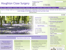 Tablet Screenshot of houghtonclosesurgery.co.uk